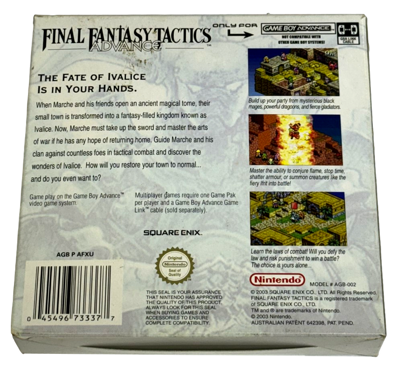 Final Fantasy Tactics Advance Nintendo Gameboy Advance GBA *Complete Boxed (Preowned)