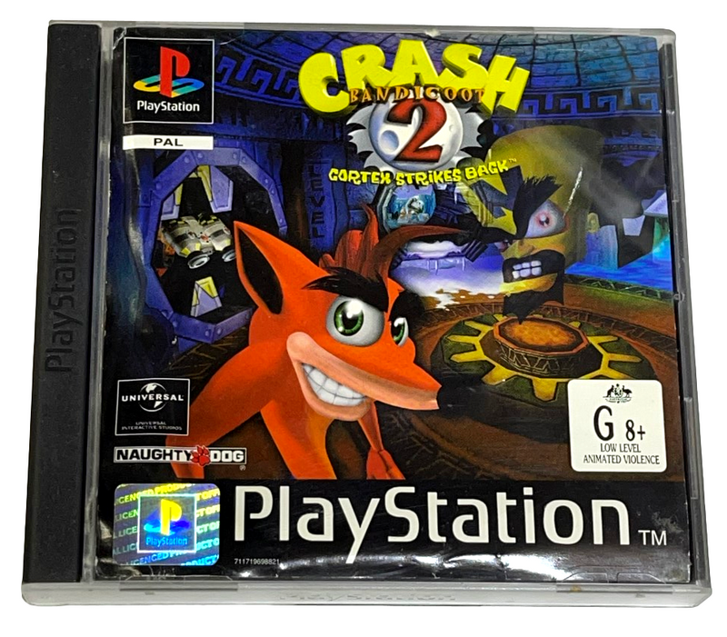 Crash Bandicoot 2 Cortex Strikes Back PS1 PS2 PS3 PAL *Complete* (Preowned)