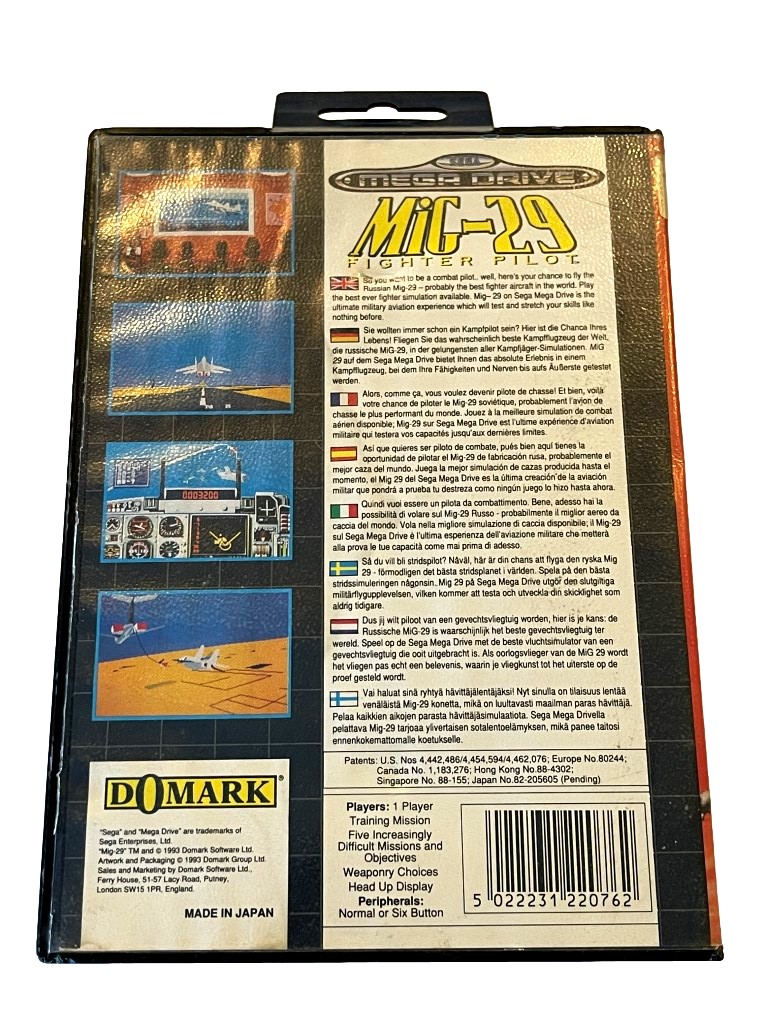 Mig-29 Fighter Pilot Sega Mega Drive *Complete* (Pre-Owned)