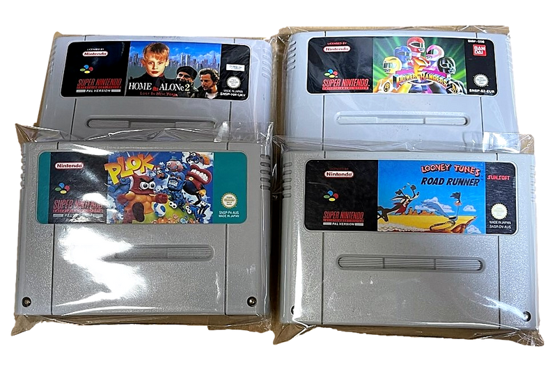 Resealable Protective Plastic Sleeves for Super Nintendo SNES Dropdown Menu