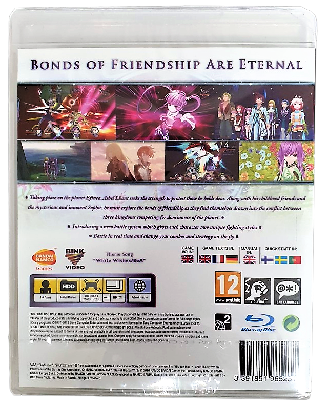 Tales Of Graces F PlayStation 3 *Sealed* PS3