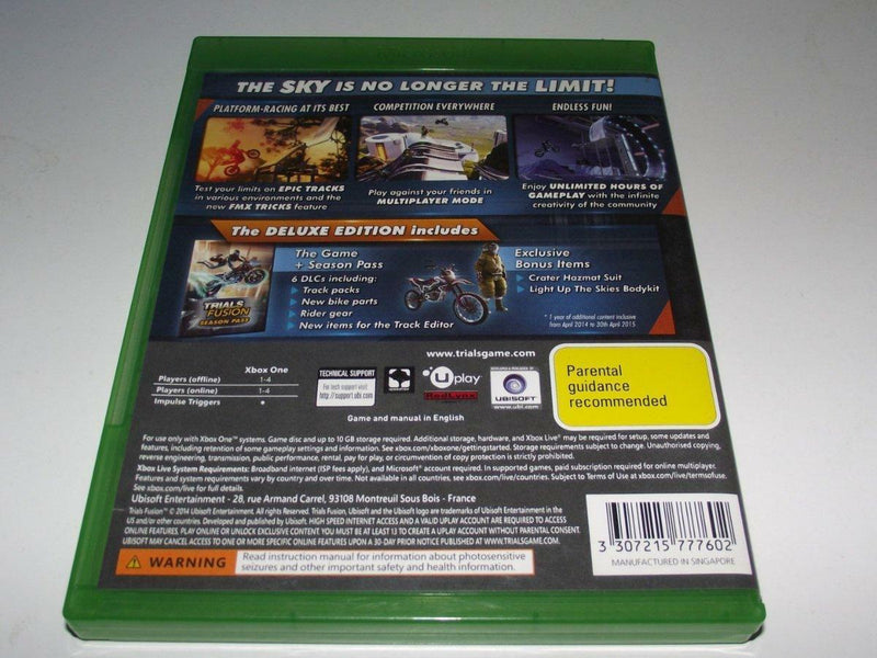 Trials Fusion Microsoft Xbox One (Pre-Owned)