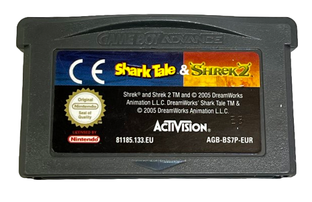 Shark Tale & Shrek 2 Nintendo Gameboy Advance GBA *Complete* Boxed (Preowned)