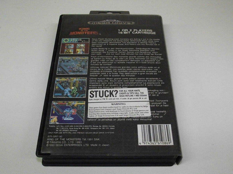King of The Monsters Sega Mega Drive PAL *No Manual* (Pre-Owned)