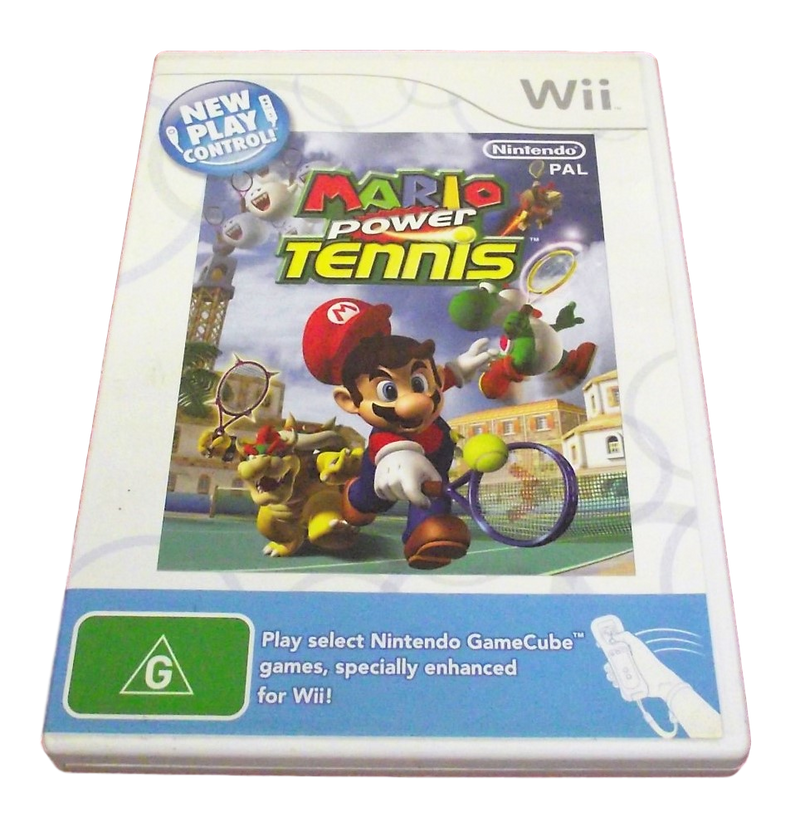 Mario Power Tennis Nintendo Wii PAL - Manual Included (Preowned)
