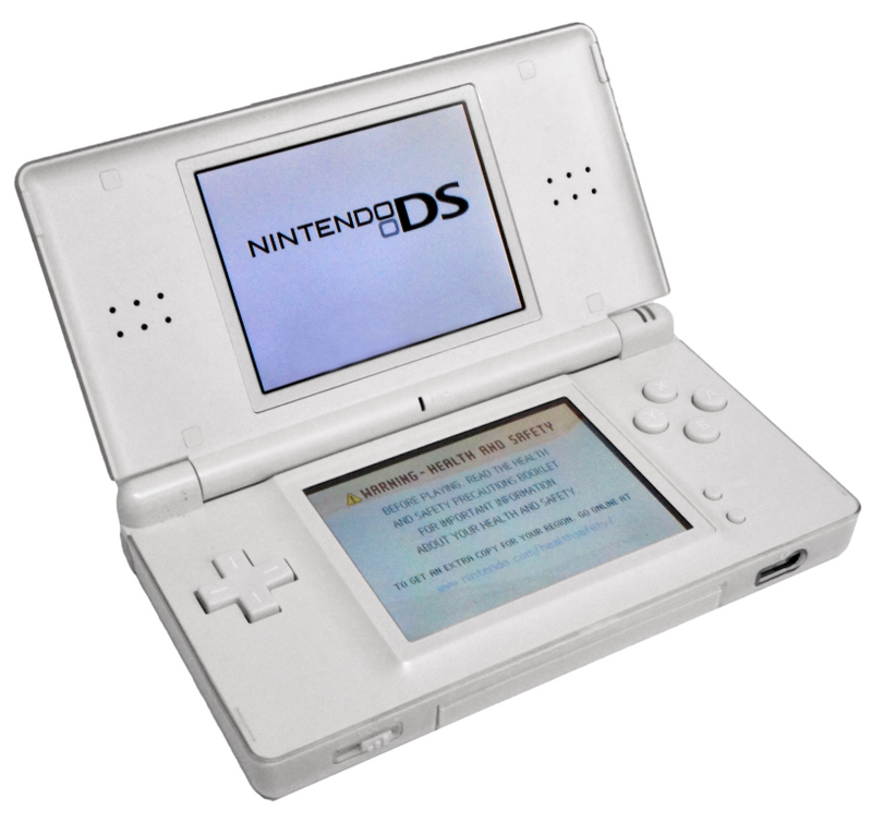 White Nintendo DS Lite Console + USB Charger (Pre-Owned)