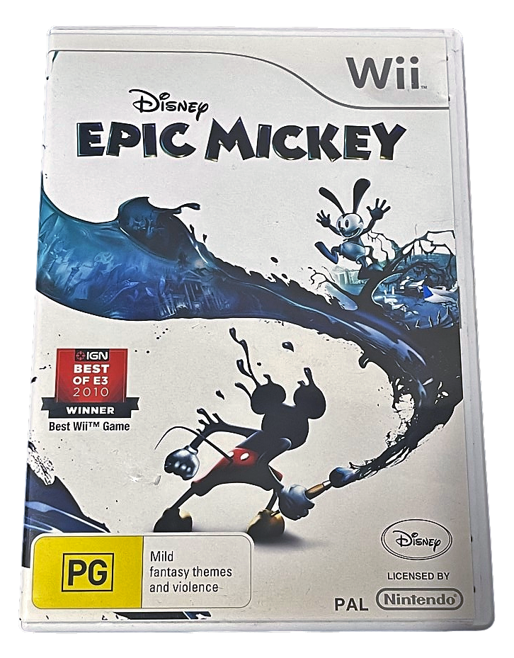 Disney Epic Mickey Nintendo Wii PAL *No Manual* Wii U Compatible (Pre-Owned)