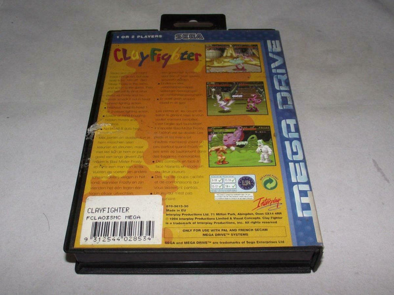 Clay Fighter Sega Mega Drive PAL - Manual Included (Pre-Owned)