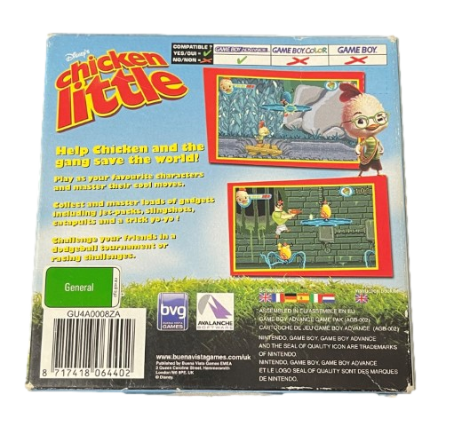 Chicken Little Nintendo Gameboy Advance GBA *Complete* Boxed (Preowned)