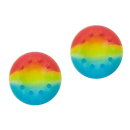 Thumb Grips x 2 For PS4 PS5 XBOX ONE Xbox Series X Toggle Cover Caps - Rainbow