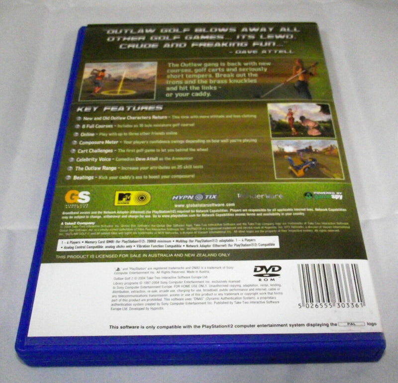 Outlaw Golf 2 PS2 PAL *No Manual* (Preowned)