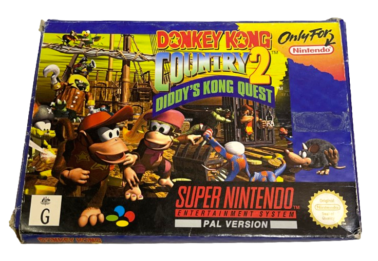 Donkey Kong Country 2 Diddy's Kong Quest Nintendo SNES Boxed PAL *Complete* (Preowned)
