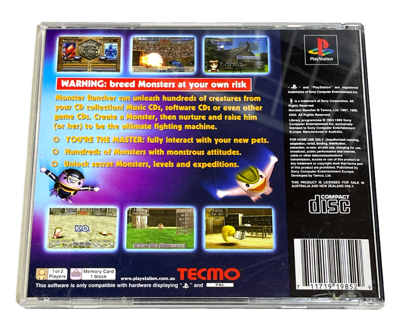 Monster Rancher PS1 PS2 PS3 PAL *Complete* (Preowned)