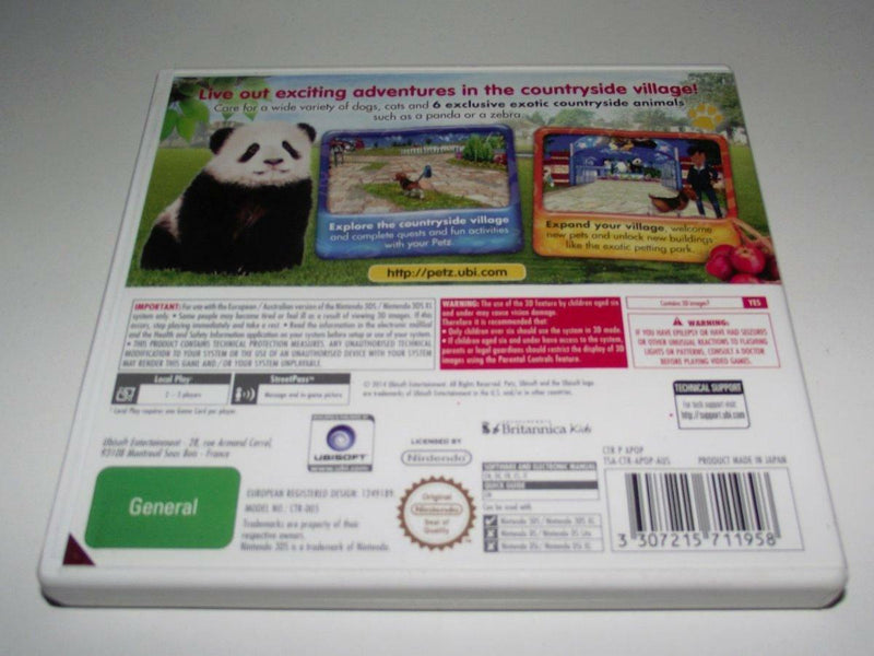 Petz Countryside Nintendo 3DS 2DS Game  *No Manual* (Pre-Owned)