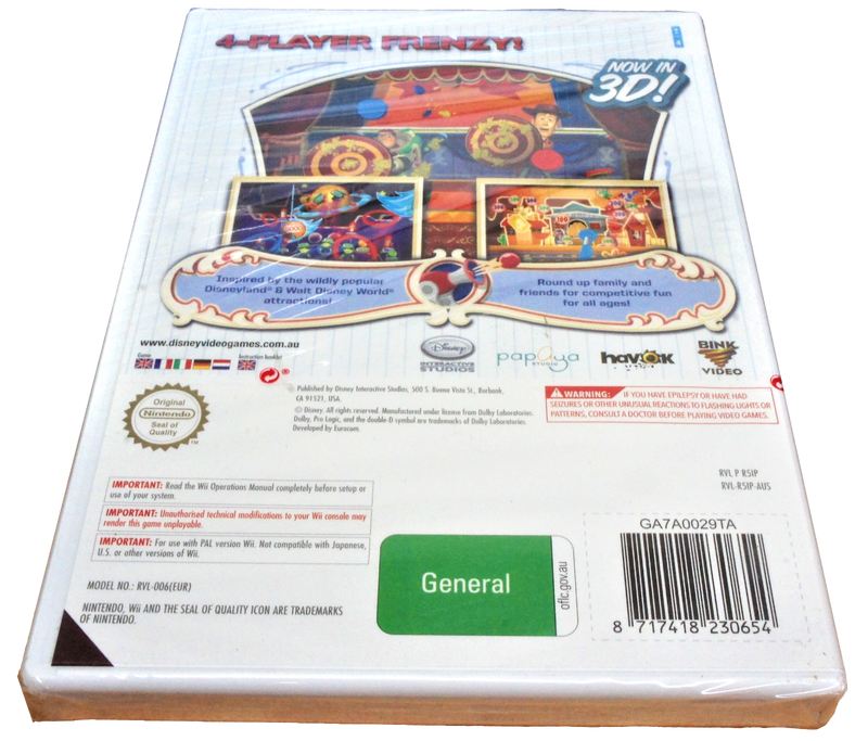 Toy Story Mania! Nintendo Wii PAL *Sealed* Wii U Compatible (Pre-Owned)