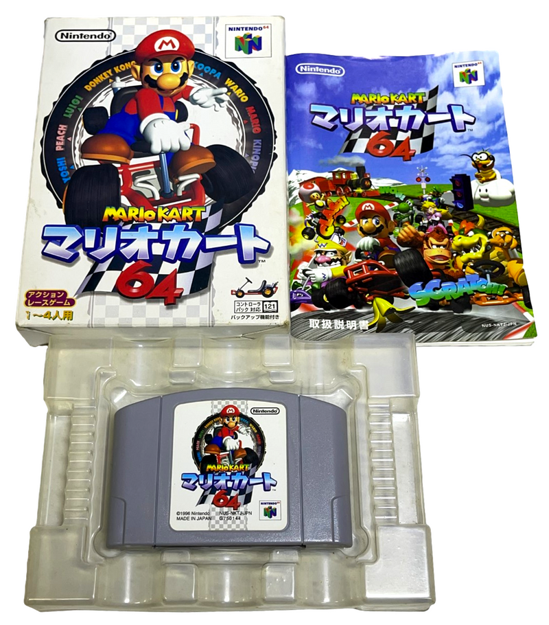 Boxed Mario Kart Nintendo 64 N64 NTSC/J Japanese *Complete* (Preowned)