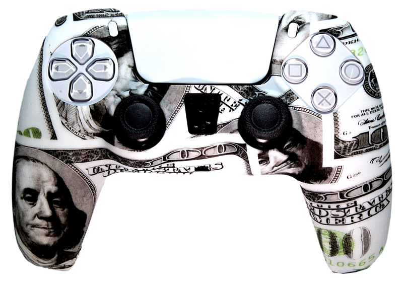Silicone Cover For PS5 Controller Case Skin - Money - Games We Played