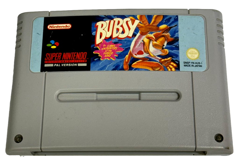 Bubsy Super Nintendo SNES PAL
