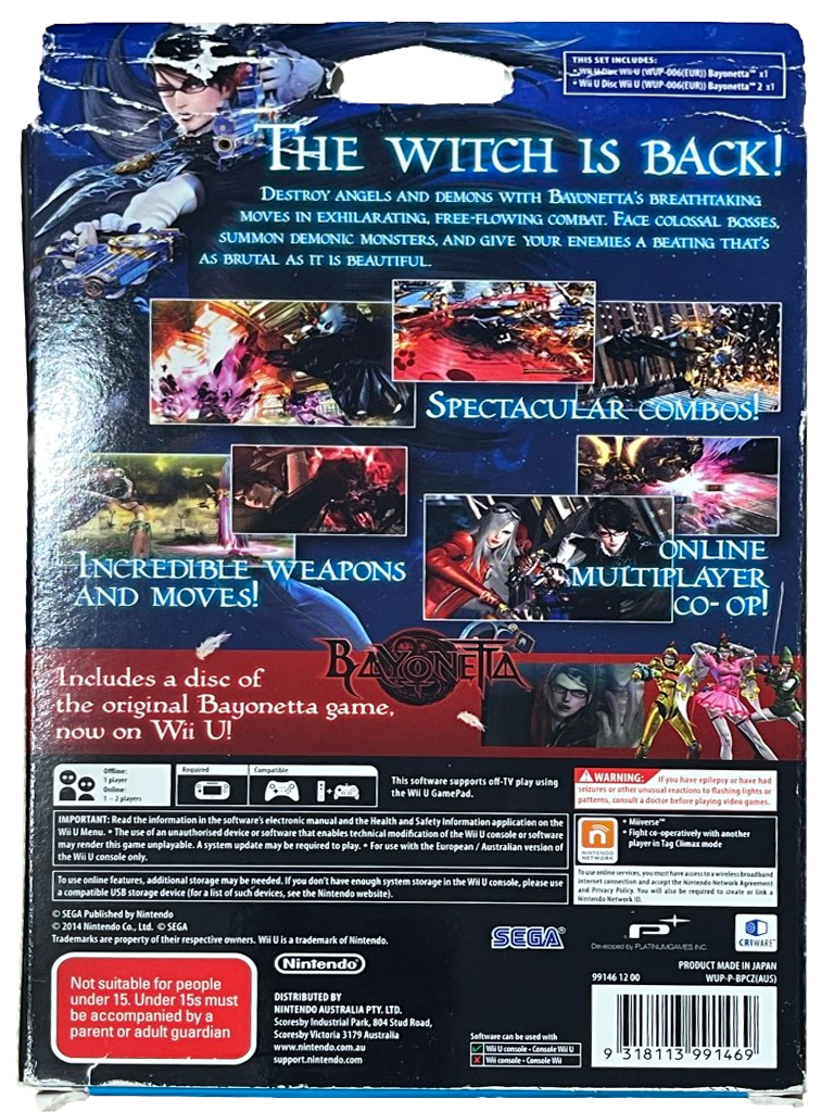 Bayonetta 1 & 2 Special Edition Nintendo Wii U PAL (Pre-Owned)
