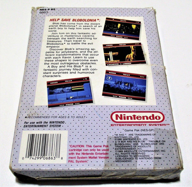A Boy and his Blob: Trouble on Blobolonia Nintendo NES Boxed PAL *No Manual*