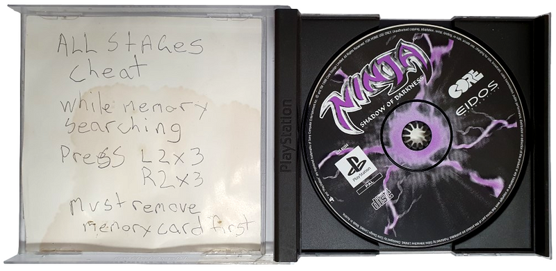 Ninja Shadow Of Darkness PS1 PS2 PS3 PAL *No Manual* (Pre-Owned)