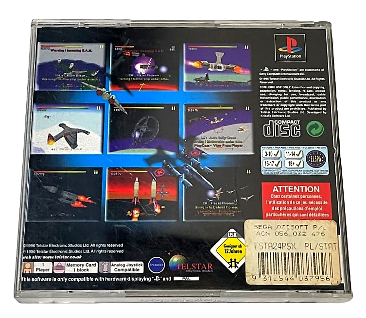 Starfighter 3000 PS1 PS2 PS3 PAL *Complete* (Pre-Owned)