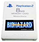 Genuine Sony PS2 Playstation 2 8MB Memory Card Biohazard Outbreak