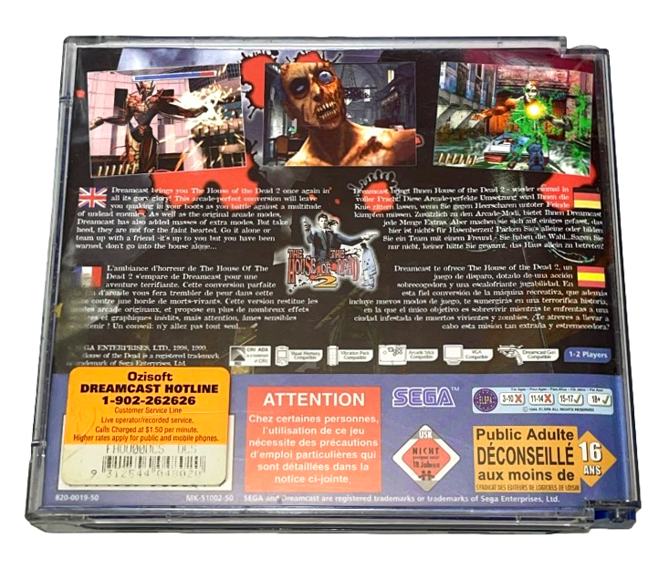 The House of The Dead 2 Sega Dreamcast PAL *Complete* (Preowned)