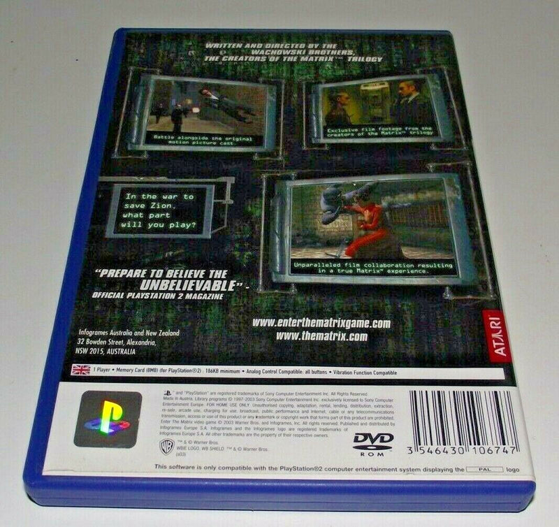 Enter the Matrix PS2 PAL *Complete* (Pre-Owned)