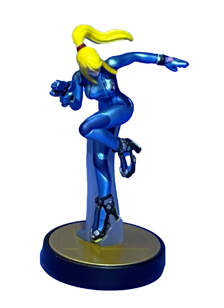 Super Smash Bros Collection N0.40 Zero Suit Samus Nintendo Amiibo Loose (Preowned)