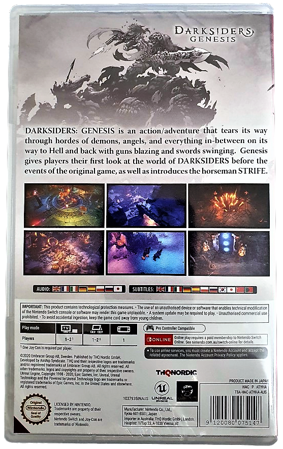 Darksiders Genesis Nintendo Switch *Sealed*