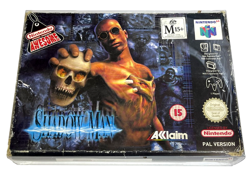 Shadow Man Nintendo 64 N64 Boxed PAL *Complete with Map* (Preowned)