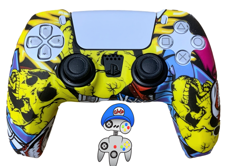 Silicone Cover For PS5 Controller Case Skin - Skulls - Games We Played