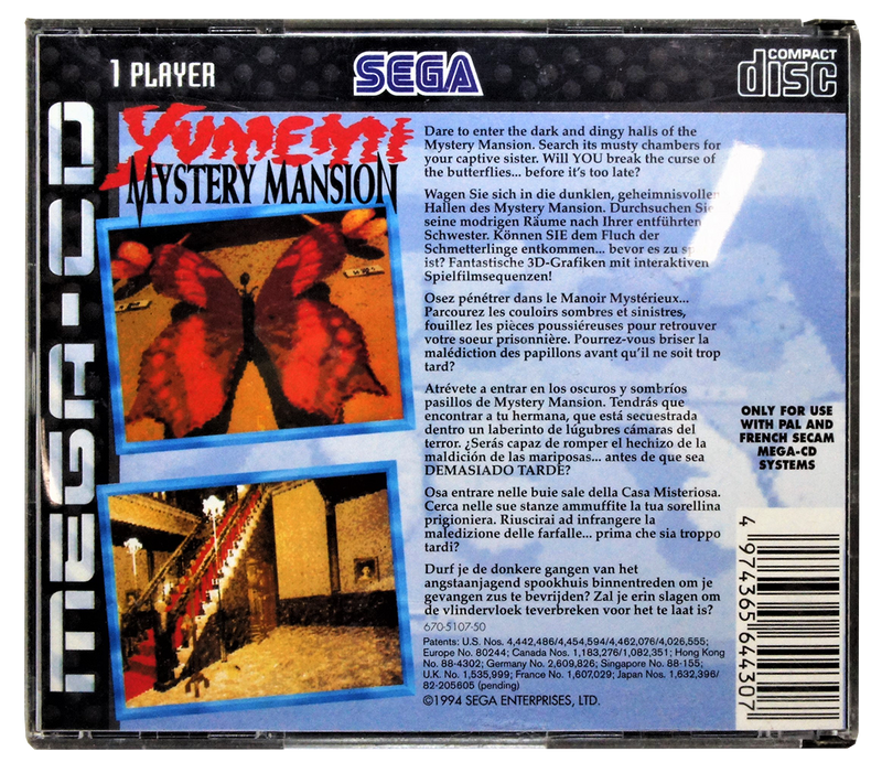 Yumemi Mystery Mansion Mega CD PAL *Complete* (Pre-Owned)