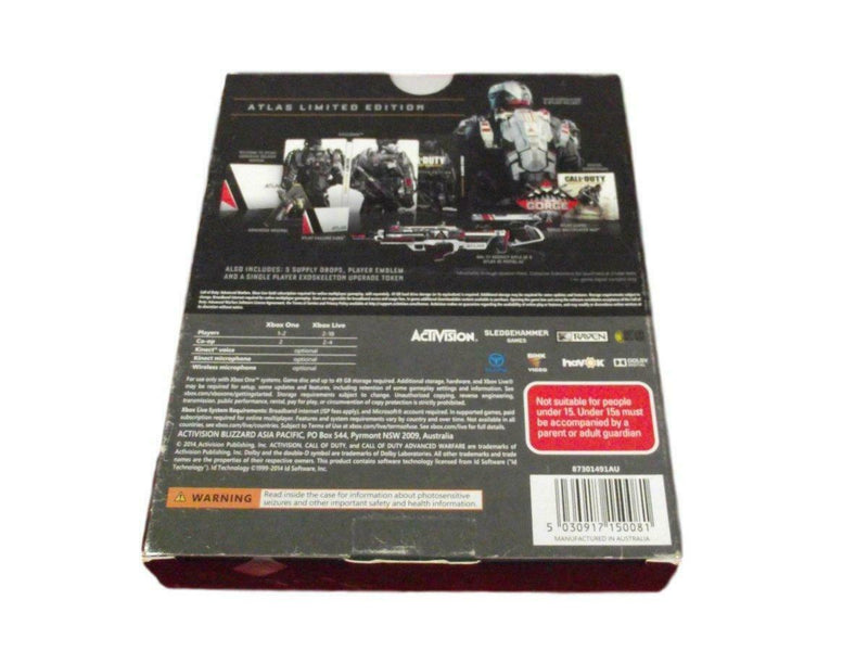 Call of Duty Advance Warfare  Xbox One *Complete* Atlas LTD Ed Steelbook (Pre-Owned)