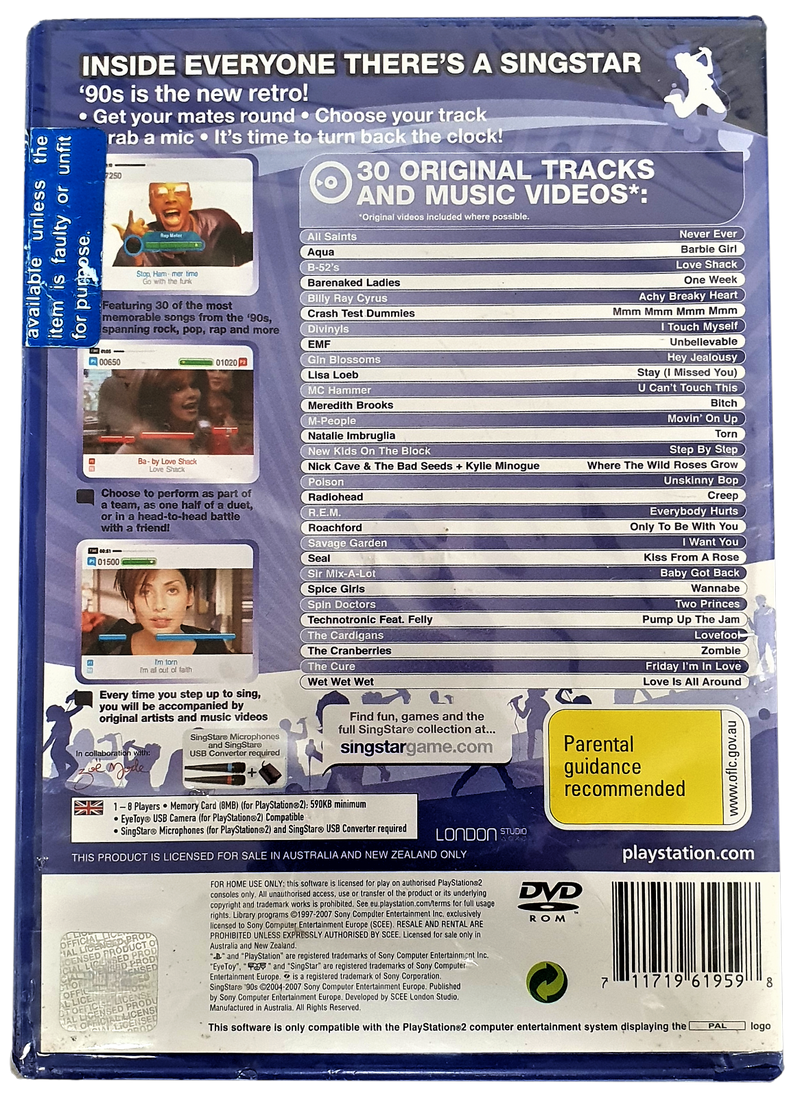 SingStar '90s PS2 PAL *Sealed* Playstation 2