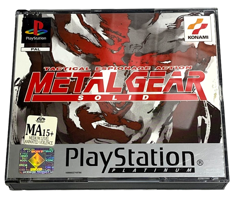 Metal Gear Solid PS1 PS2 PS3 PAL *Complete* (Platinum) (Preowned)