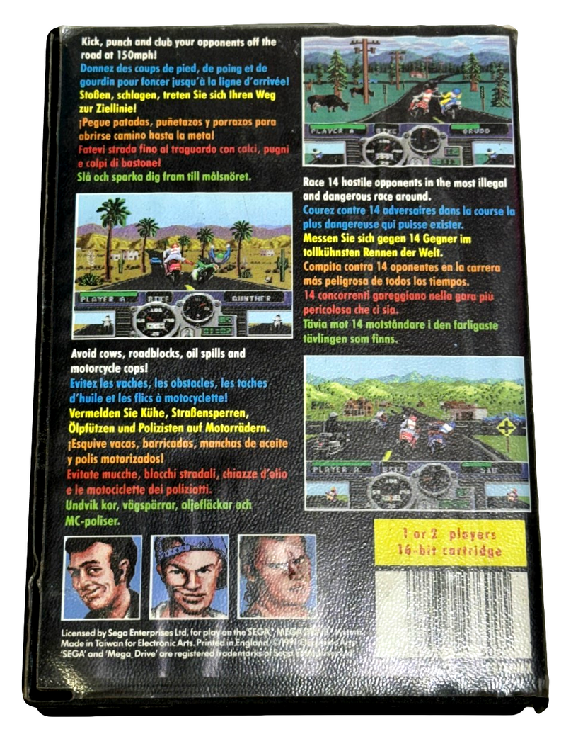 Road Rash Sega Mega Drive PAL *Complete* (Preowned)