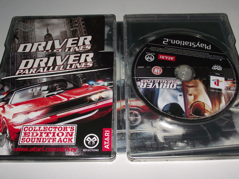 Driver Paralell Lines Collector's Edition PS2 PAL *Complete* Steelbok & Sleeve (Pre-Owned)