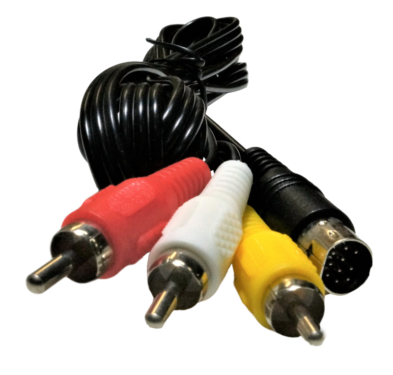 Sega Saturn AV Cables RCA  TV Replacement New Aftermarket