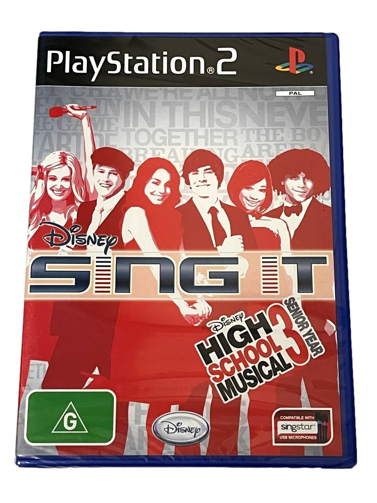 Sing It High School Musical 3 Senior Year PS2 PAL Brand New *Sealed* Singstar