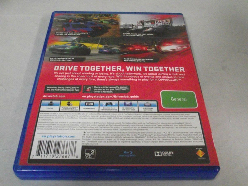 Drive Club Sony PS4 PAL Driveclub (Pre-Owned)