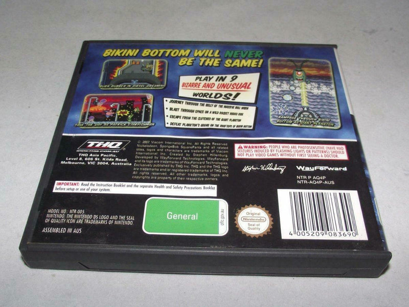 Spongebob Squarepants Creature From the Krusty Krab Nintendo DS Game *Complete* (Pre-Owned)