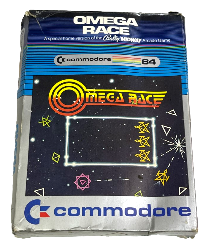 Omega Race Commodore 64 Cartridge Boxed *Complete* (Preowned)