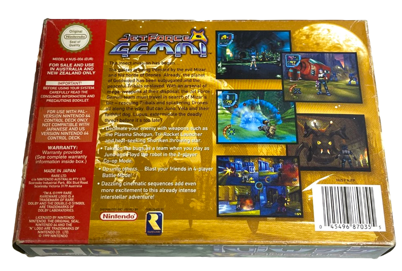 Jet Force Gemini Nintendo 64 N64 Boxed PAL *Complete* (Preowned)