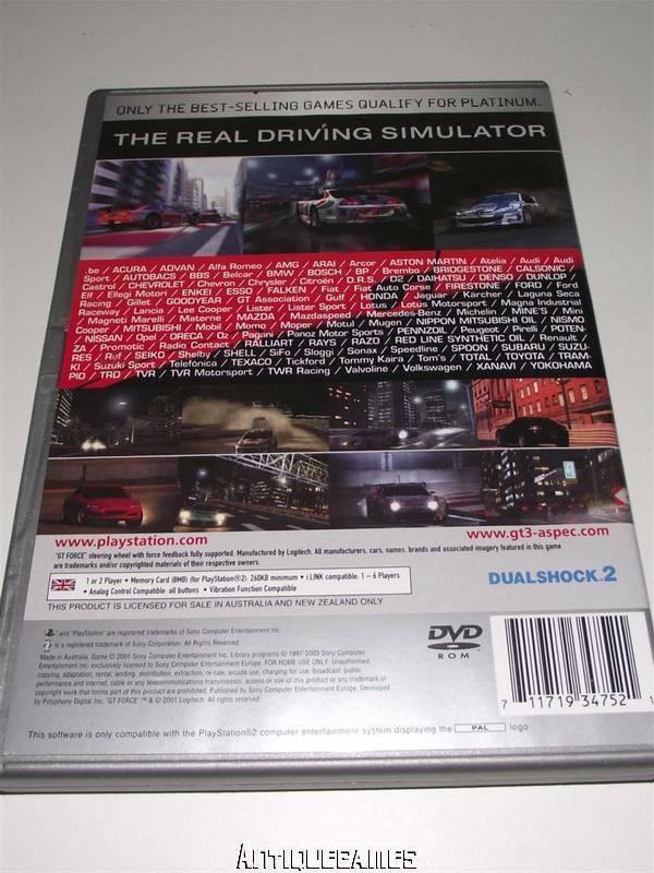 Gran Turismo 3 A-Spec PS2 (Platinum) PAL *Complete* (Preowned) - Games We Played