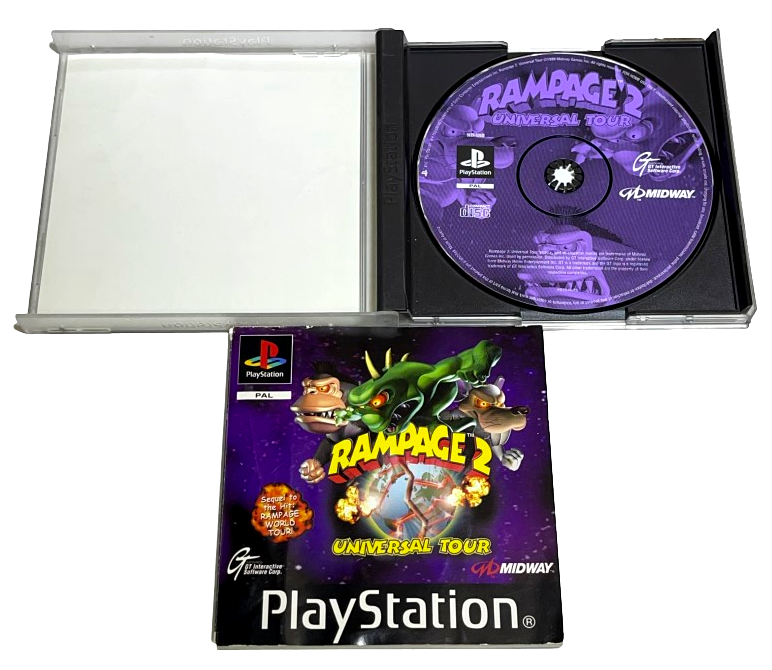 Rampage 2 Universal Tour PS1 PS2 PS3 PAL *Complete* (Preowned)