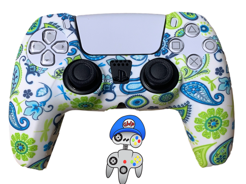 Silicone Cover For PS5 Controller Case Skin - Paisley - Games We Played