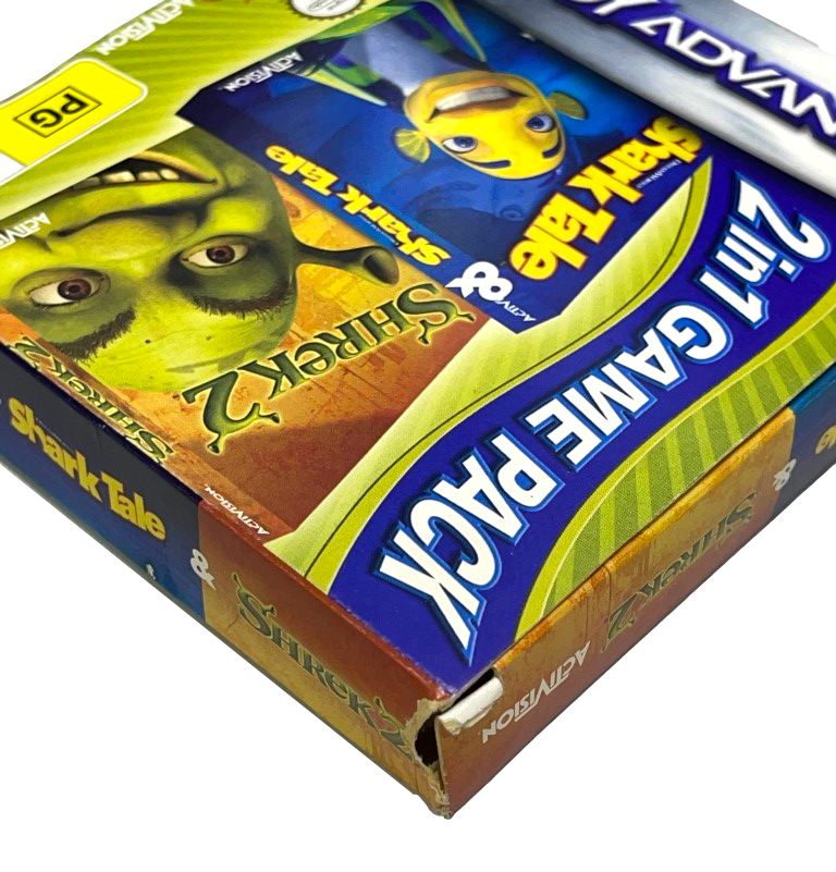 Shark Tale & Shrek 2 Nintendo Gameboy Advance GBA *Complete* Boxed (Preowned)