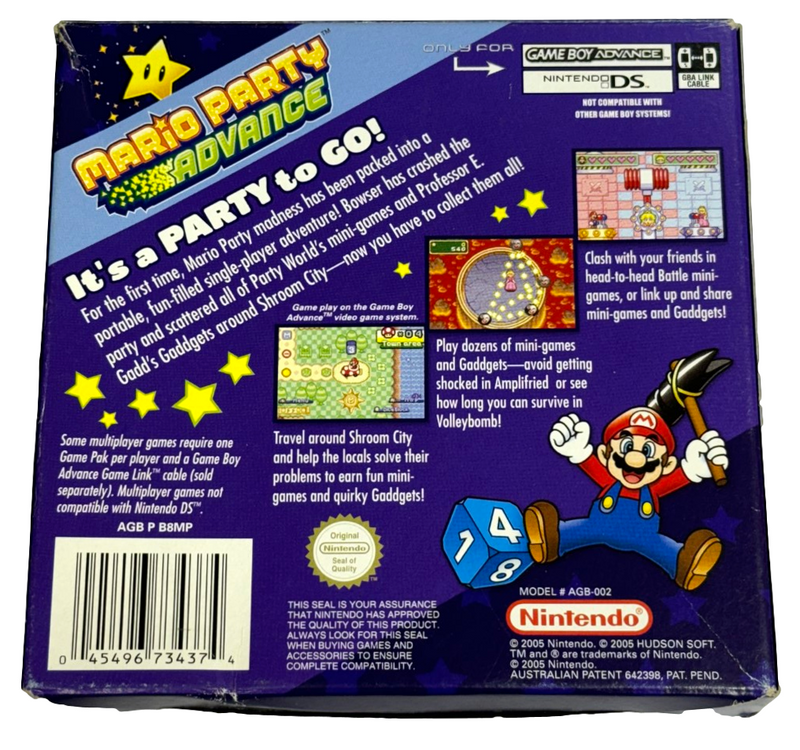 Mario Party Advanced Nintendo Gameboy Advance GBA *No Manual* (Preowned)